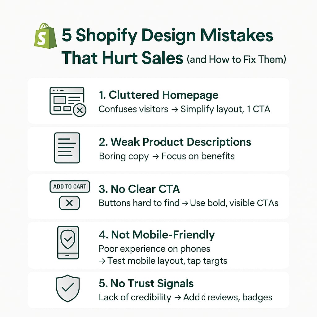 Read Blog: Top 5 Shopify Design Mistakes That Hurt Sales